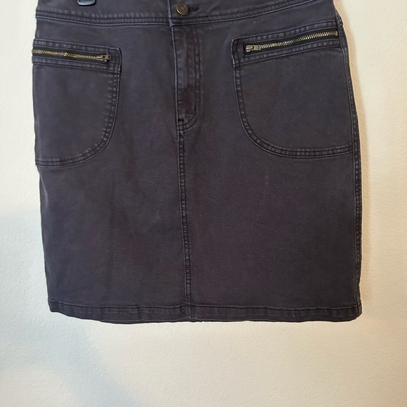 prAna Black Denim Broadway Skirt Size 8 - Picture 3 of 7